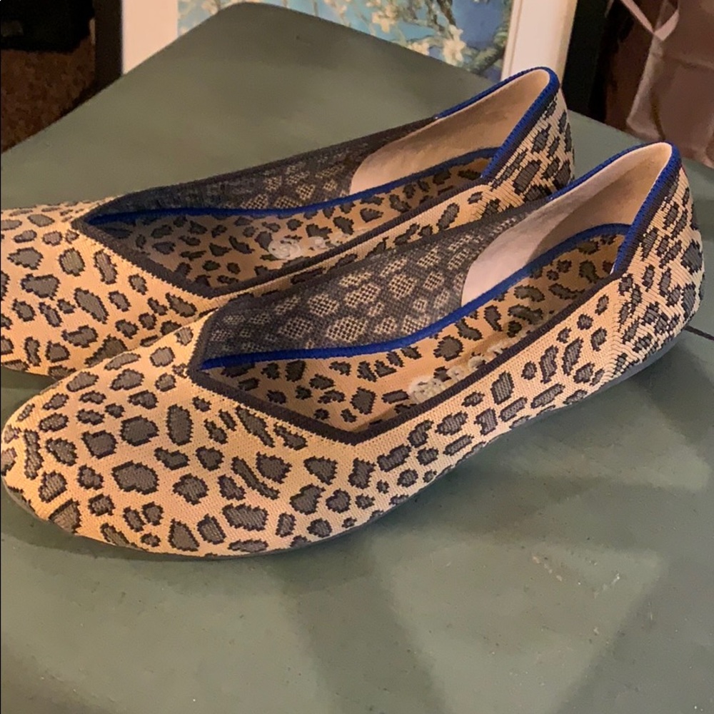 Rothys leopard print ballet flat
